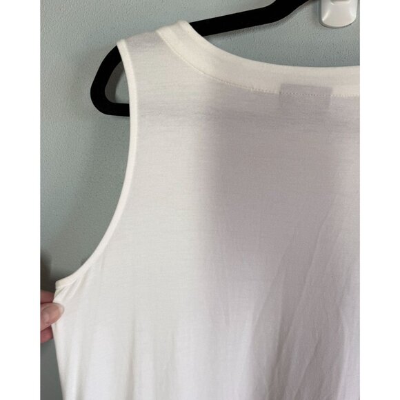 J. Jill Womens White Wearever Long Layering Tank Sz Small Soft Stretch Tunic - Picture 10 of 13